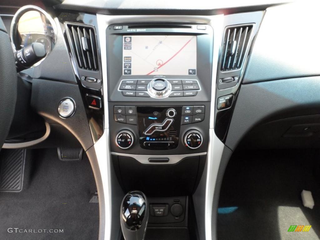 2011 Sonata Limited - Midnight Black / Black photo #28