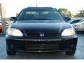 2000 Flamenco Black Pearl Honda Civic EX Coupe  photo #9