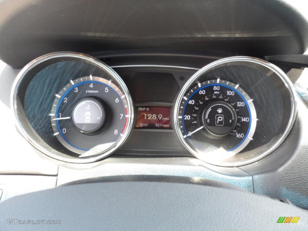 2011 Sonata Limited - Midnight Black / Black photo #35