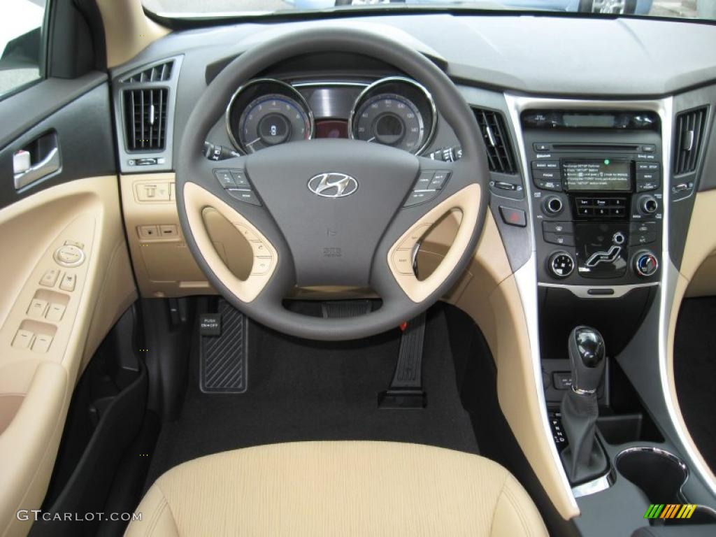 2012 Hyundai Sonata GLS Camel Dashboard Photo #52747876