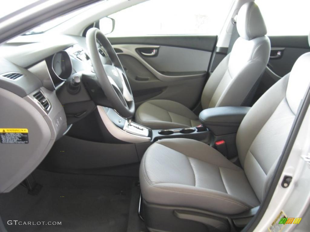 Gray Interior 2012 Hyundai Elantra Gls Photo 52748584