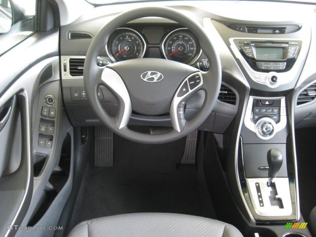 2012 Hyundai Elantra GLS Gray Dashboard Photo #52748728