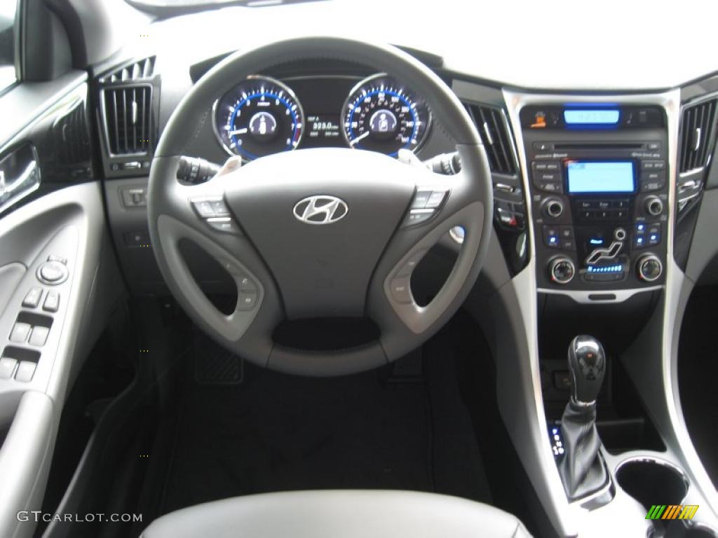2012 Hyundai Sonata Limited 2.0T Gray Dashboard Photo #52749144