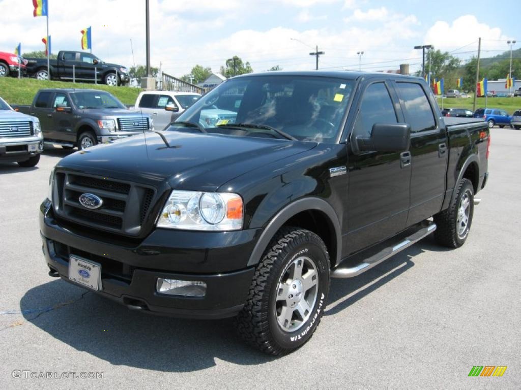 2004 F150 FX4 SuperCrew 4x4 - Black / Black photo #2