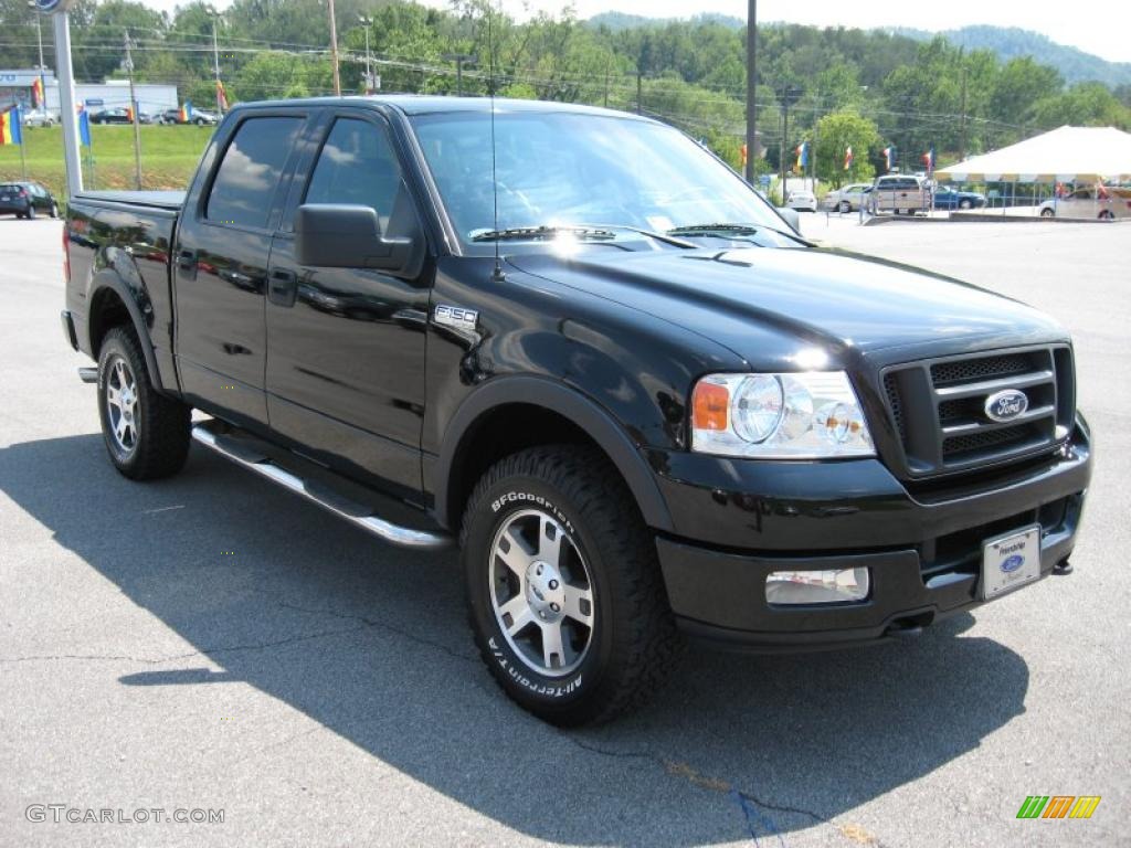 2004 F150 FX4 SuperCrew 4x4 - Black / Black photo #4