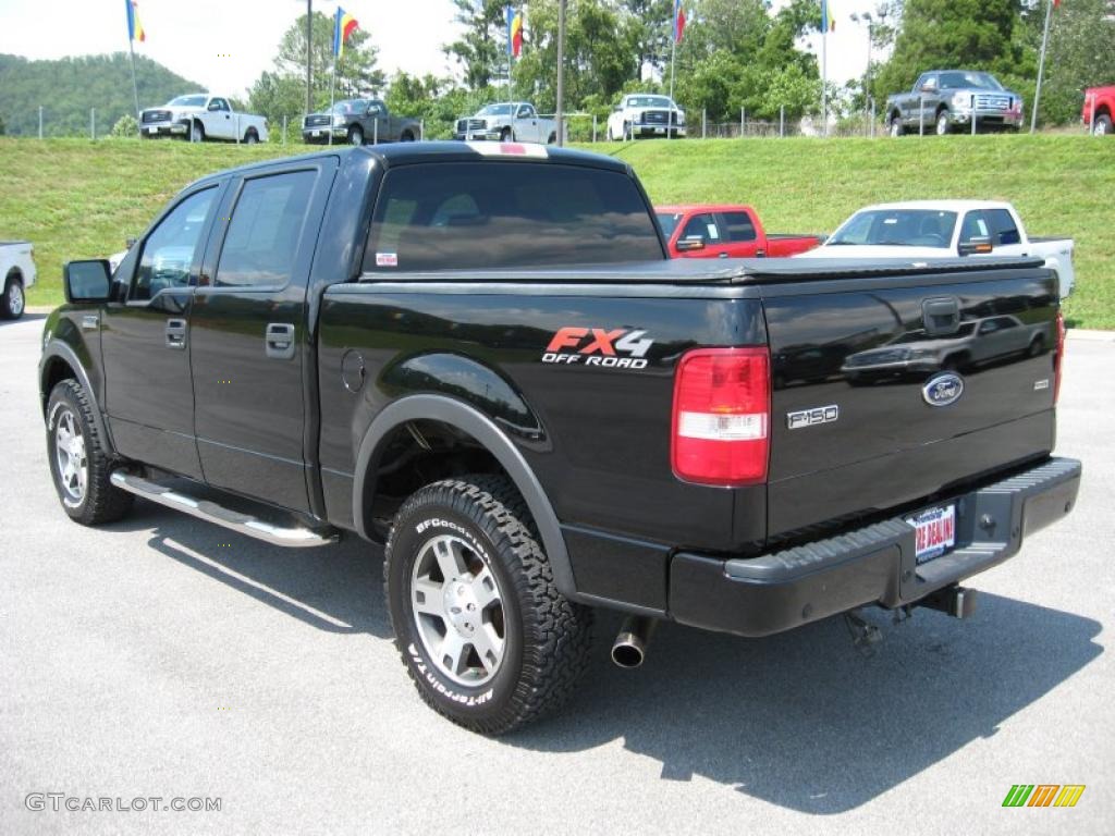 2004 F150 FX4 SuperCrew 4x4 - Black / Black photo #8