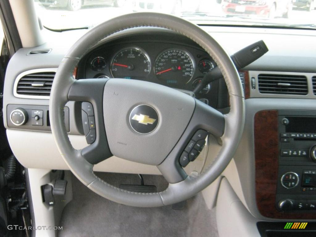 2010 Chevrolet Suburban LT Light Titanium/Dark Titanium Steering Wheel Photo #52751832