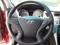 Black 2012 Hyundai Sonata SE Steering Wheel