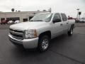 2011 Sheer Silver Metallic Chevrolet Silverado 1500 LS Crew Cab  photo #1