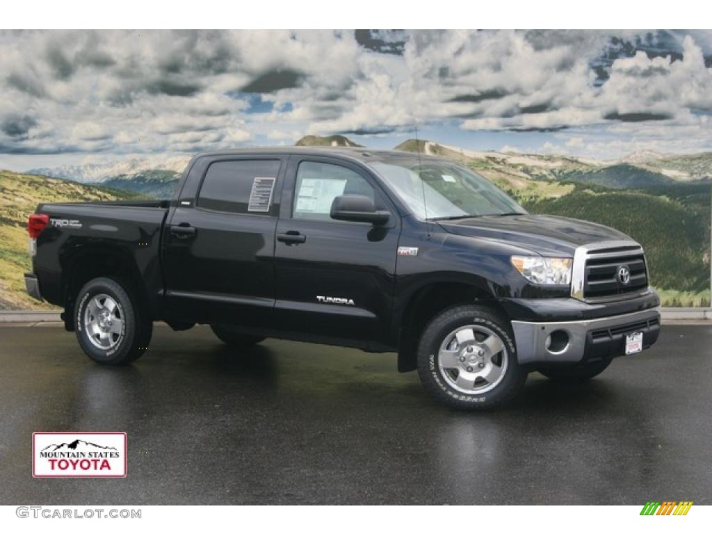 2011 Tundra TRD CrewMax 4x4 - Black / Graphite Gray photo #1