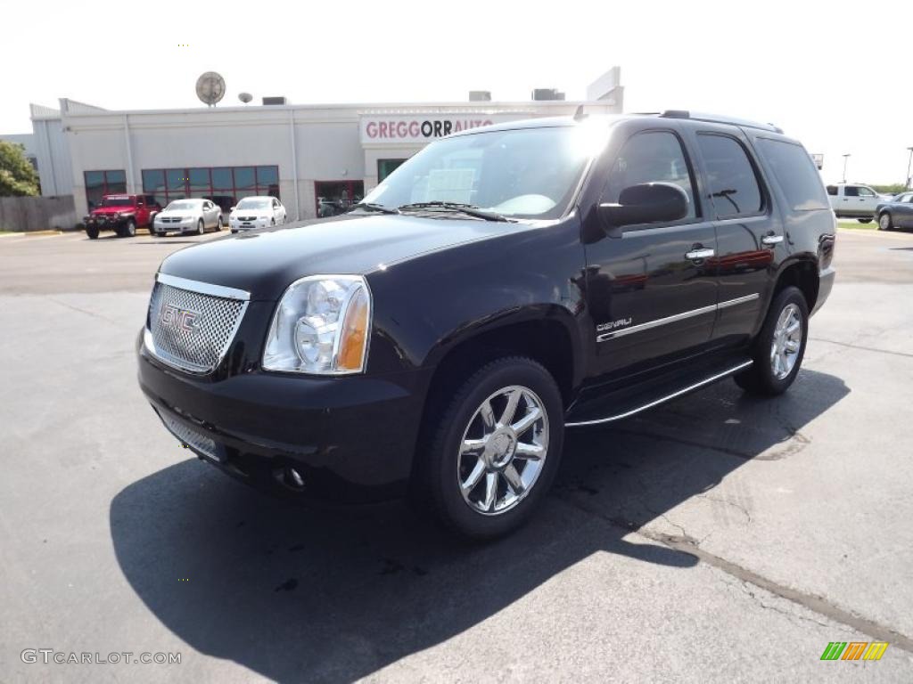 2011 Yukon Denali - Onyx Black / Cocoa/Light Cashmere photo #1