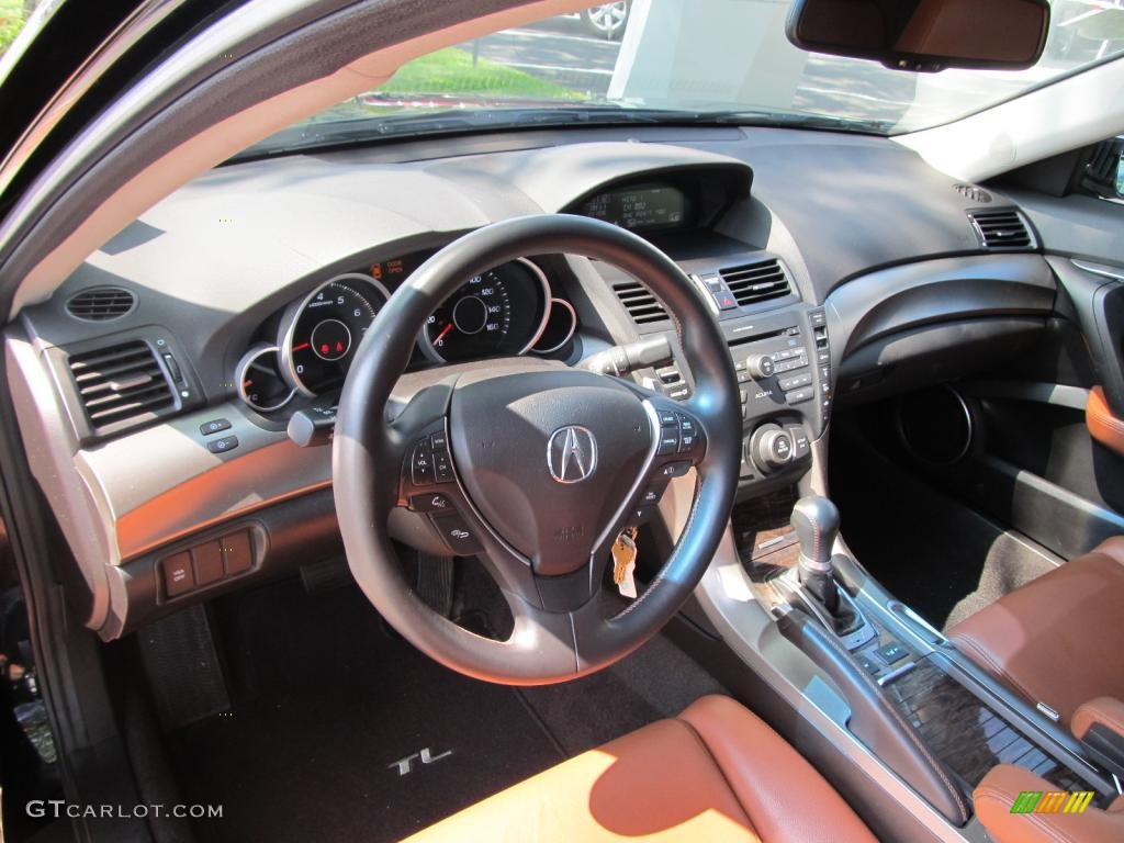 Umber/Ebony Interior 2009 Acura TL 3.7 SH-AWD Photo #52756428