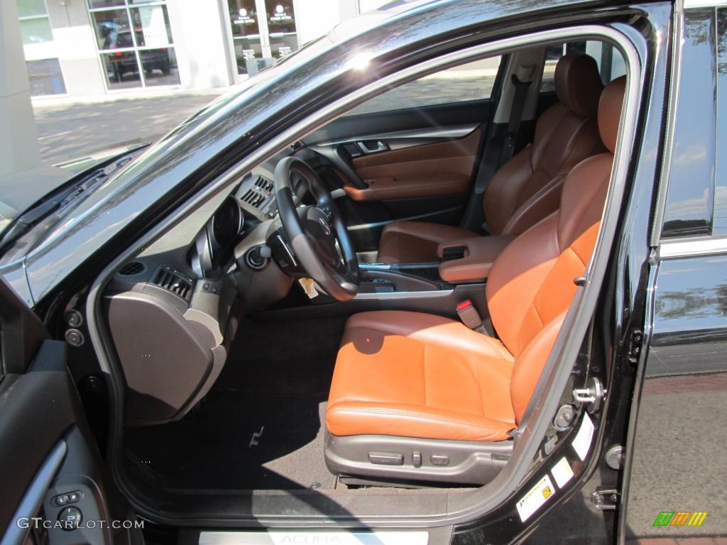 Umber/Ebony Interior 2009 Acura TL 3.7 SH-AWD Photo #52756600