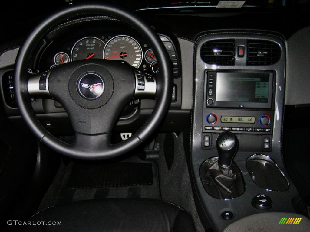 2009 Chevrolet Corvette ZR1 Ebony/Titanium Gray Dashboard Photo #52760104