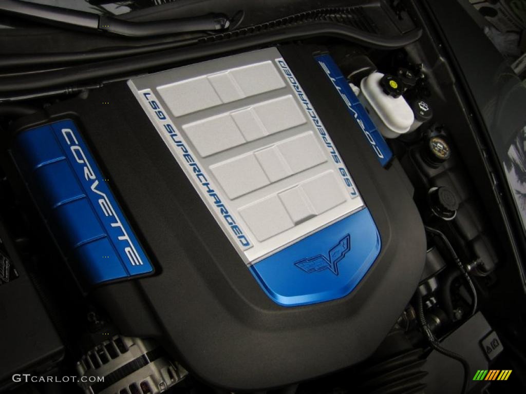 2009 Chevrolet Corvette ZR1 6.2 Liter Supercharged OHV 16-Valve LS9 V8 Engine Photo #52760376
