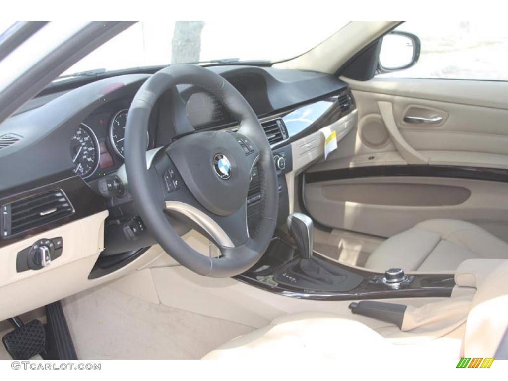 2011 BMW 3 Series 335d Sedan Black Dakota Leather Steering Wheel Photo #52760480