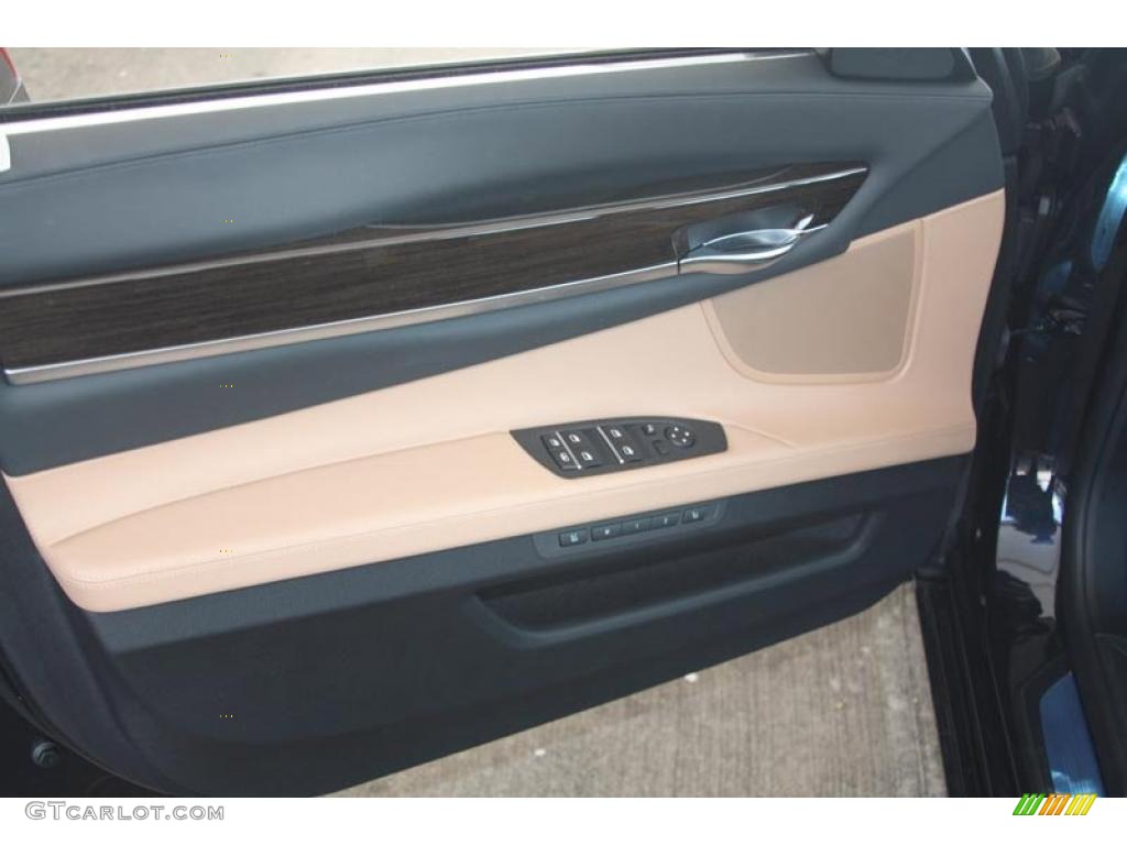 2012 7 Series 740Li Sedan - Carbon Black Metallic / Saddle/Black photo #13