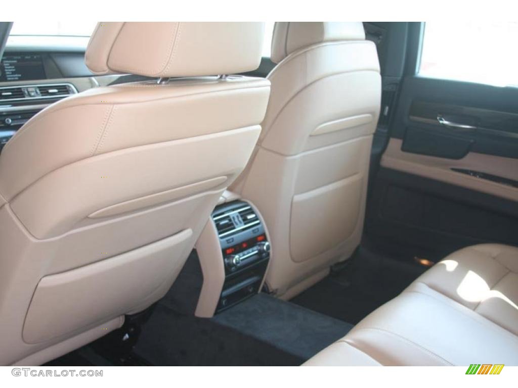 2012 7 Series 740Li Sedan - Carbon Black Metallic / Saddle/Black photo #24