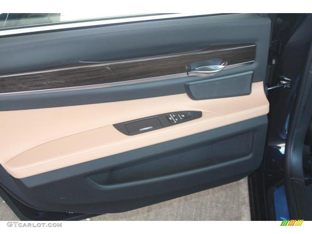 2012 7 Series 740Li Sedan - Carbon Black Metallic / Saddle/Black photo #25