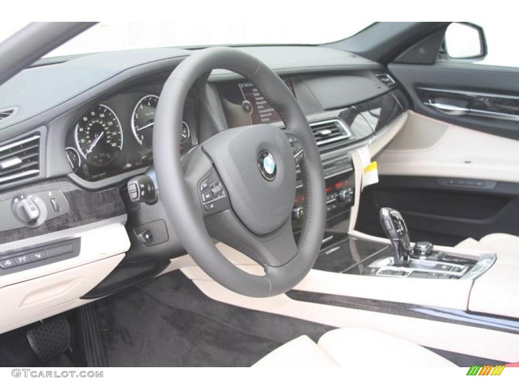 2012 7 Series 740Li Sedan - Alpine White / Oyster/Black photo #4