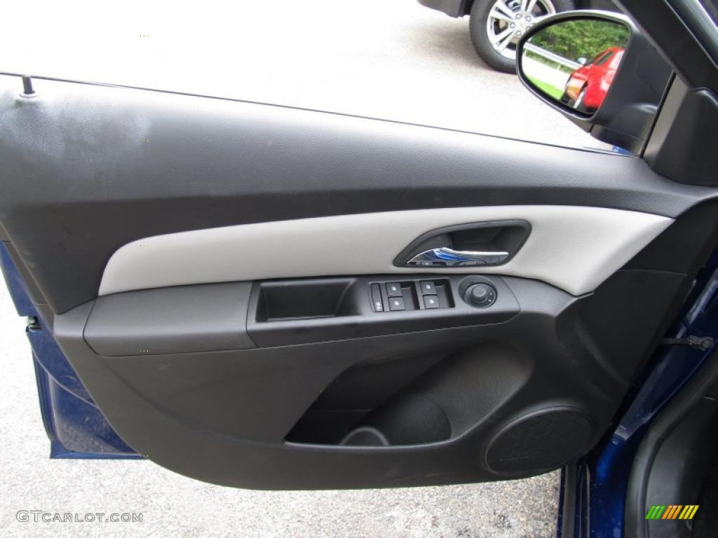 2012 Chevrolet Cruze LS Jet Black/Medium Titanium Door Panel Photo #52762836