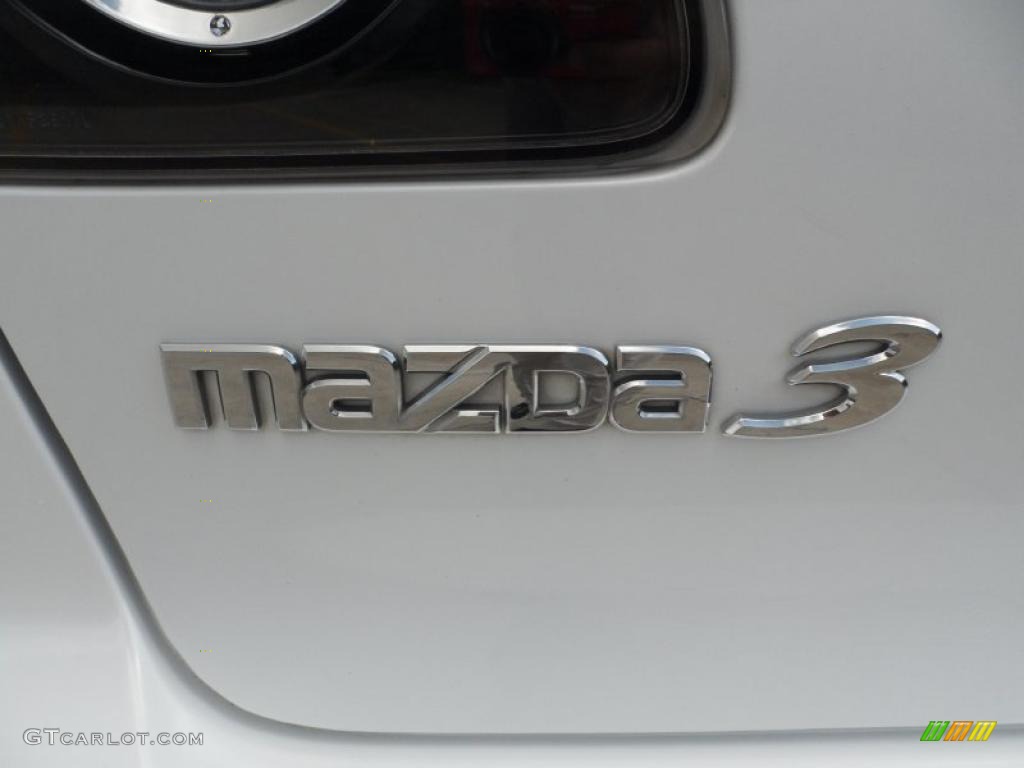 2007 MAZDA3 s Touring Sedan - Crystal White Pearl / Black photo #20