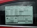 2012 Chevrolet Cruze LT/RS Window Sticker