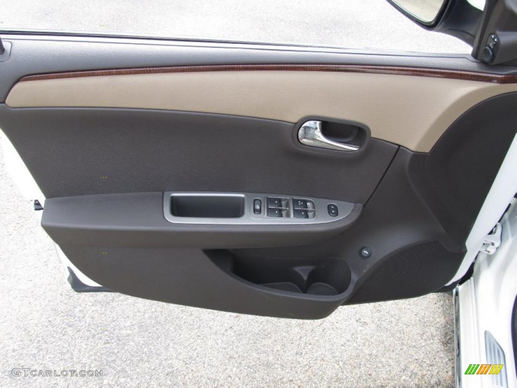 2008 Chevrolet Malibu LTZ Sedan Cocoa/Cashmere Beige Door Panel Photo #52764132