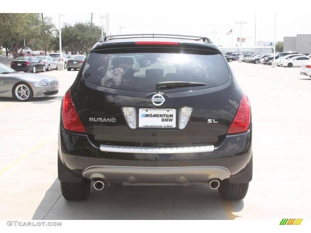 2006 Murano SL - Super Black / Charcoal photo #11