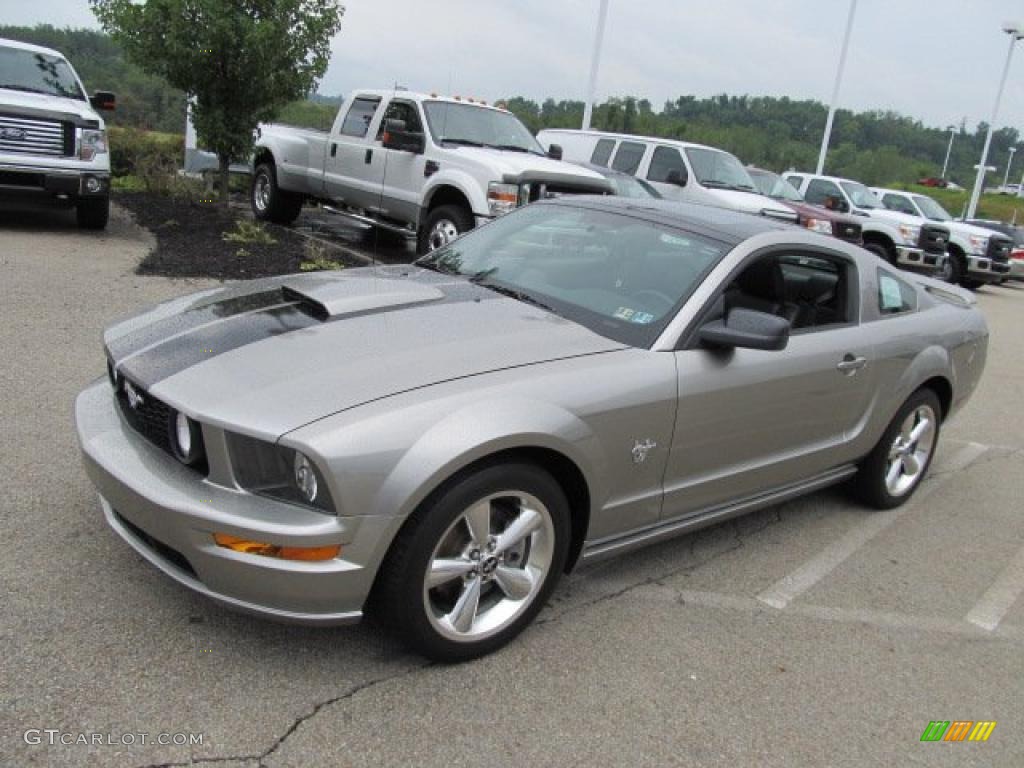 Vapor Silver Metallic 2009 Ford Mustang GT Premium Coupe Exterior Photo #52764864