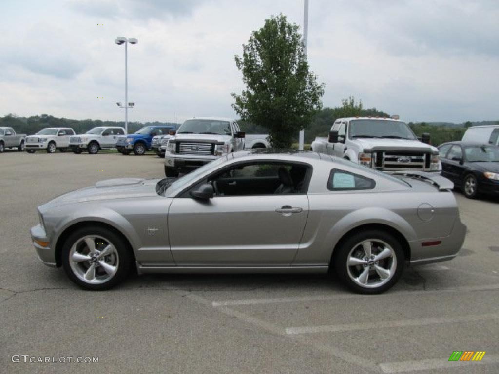 2009 Mustang GT Premium Coupe - Vapor Silver Metallic / Dark Charcoal photo #8