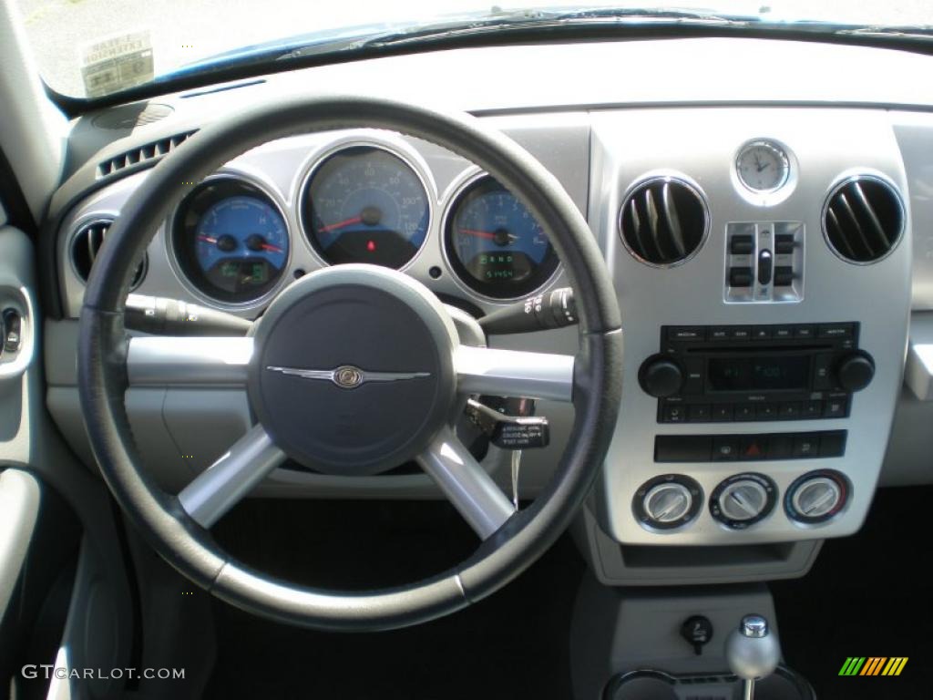 2007 Chrysler PT Cruiser Touring Pastel Slate Gray/Blue Dashboard Photo #52767736