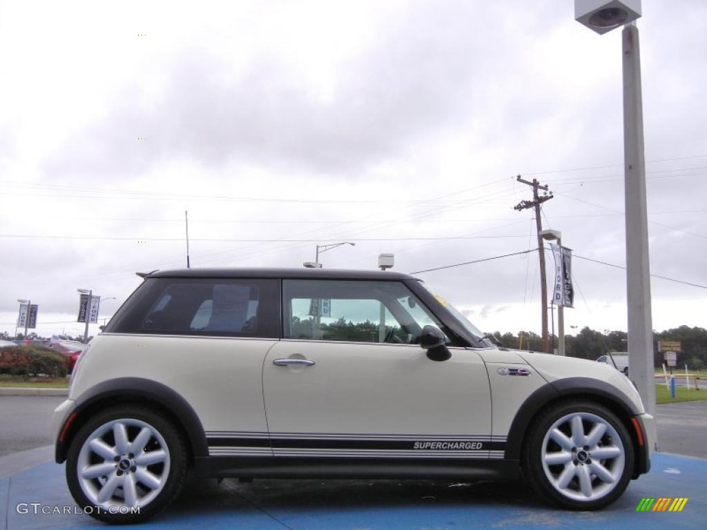 2004 Cooper S Hardtop - Pepper White / Space Grey/Panther Black photo #6