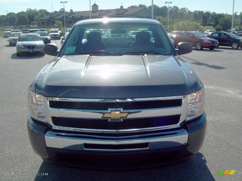 2011 Silverado 1500 LS Regular Cab - Steel Green Metallic / Dark Titanium photo #13