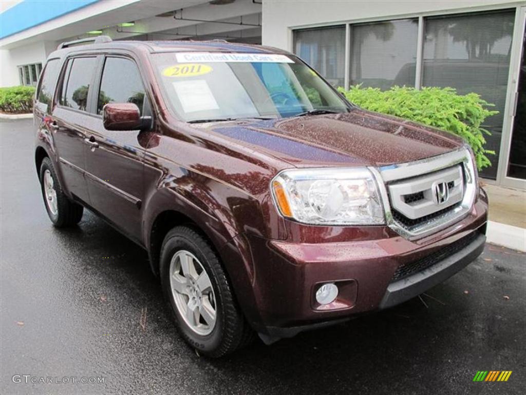 Dark Cherry Pearl 2011 Honda Pilot EX Exterior Photo #52772944