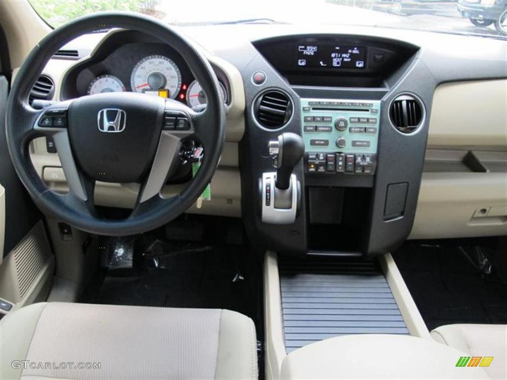 2011 Honda Pilot EX Beige Dashboard Photo #52773092