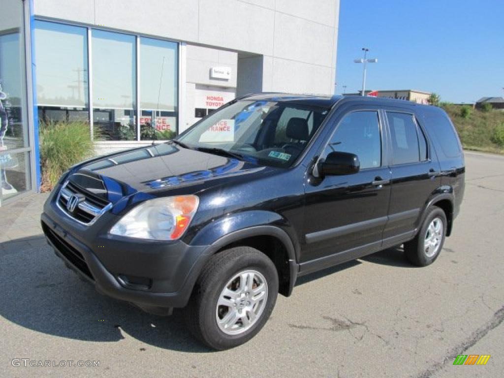 2002 CR-V EX 4WD - Nighthawk Black Pearl / Black photo #2