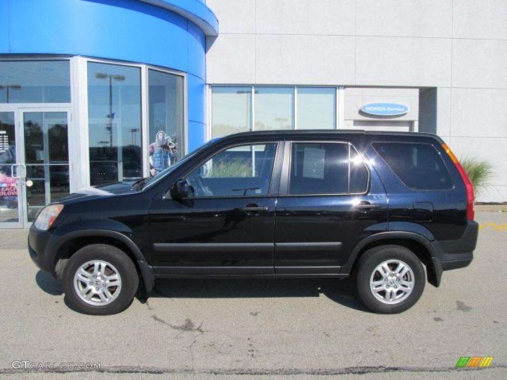 2002 CR-V EX 4WD - Nighthawk Black Pearl / Black photo #3