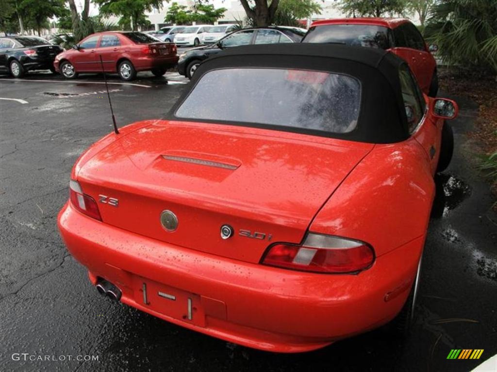 2001 Z3 3.0i Roadster - Bright Red / Beige photo #2
