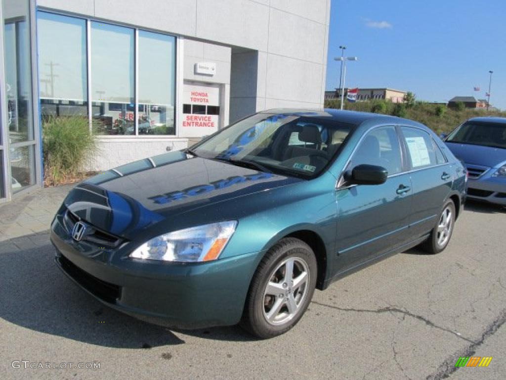 2003 Accord EX Sedan - Noble Green Pearl / Ivory photo #2