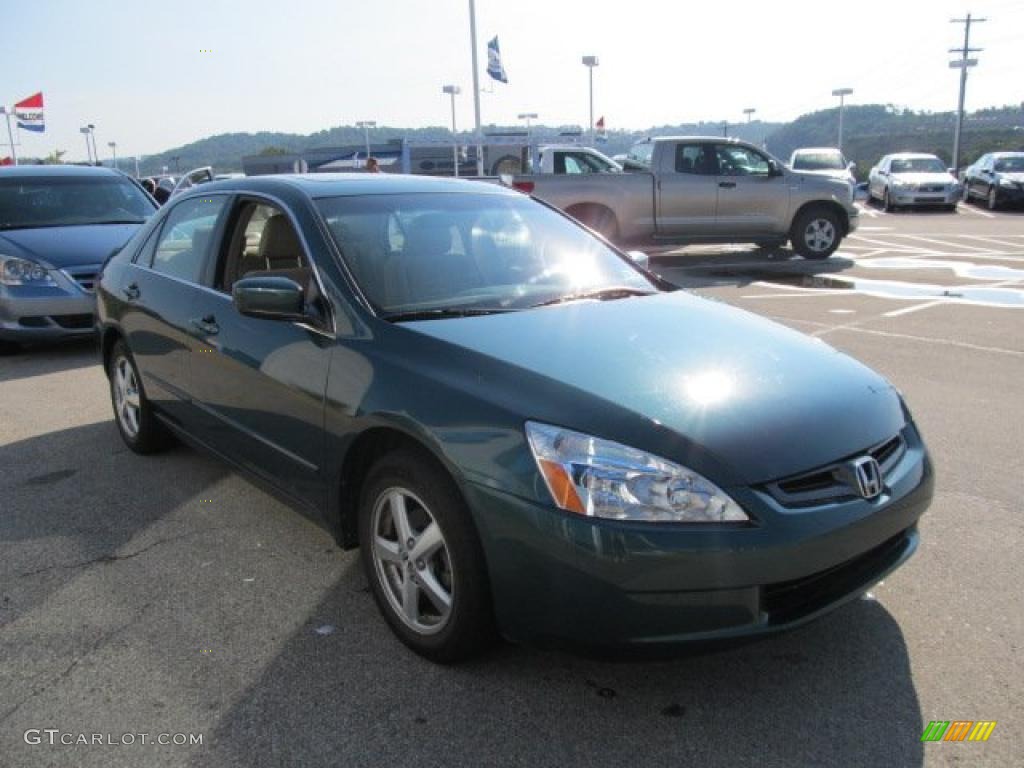 2003 Accord EX Sedan - Noble Green Pearl / Ivory photo #9