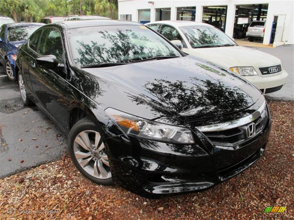 2011 Accord LX-S Coupe - Crystal Black Pearl / Gray photo #1