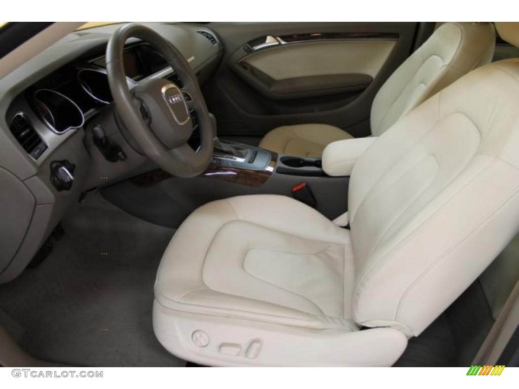 Linen Beige Interior 2011 Audi A5 2.0T quattro Coupe Photo #52774496