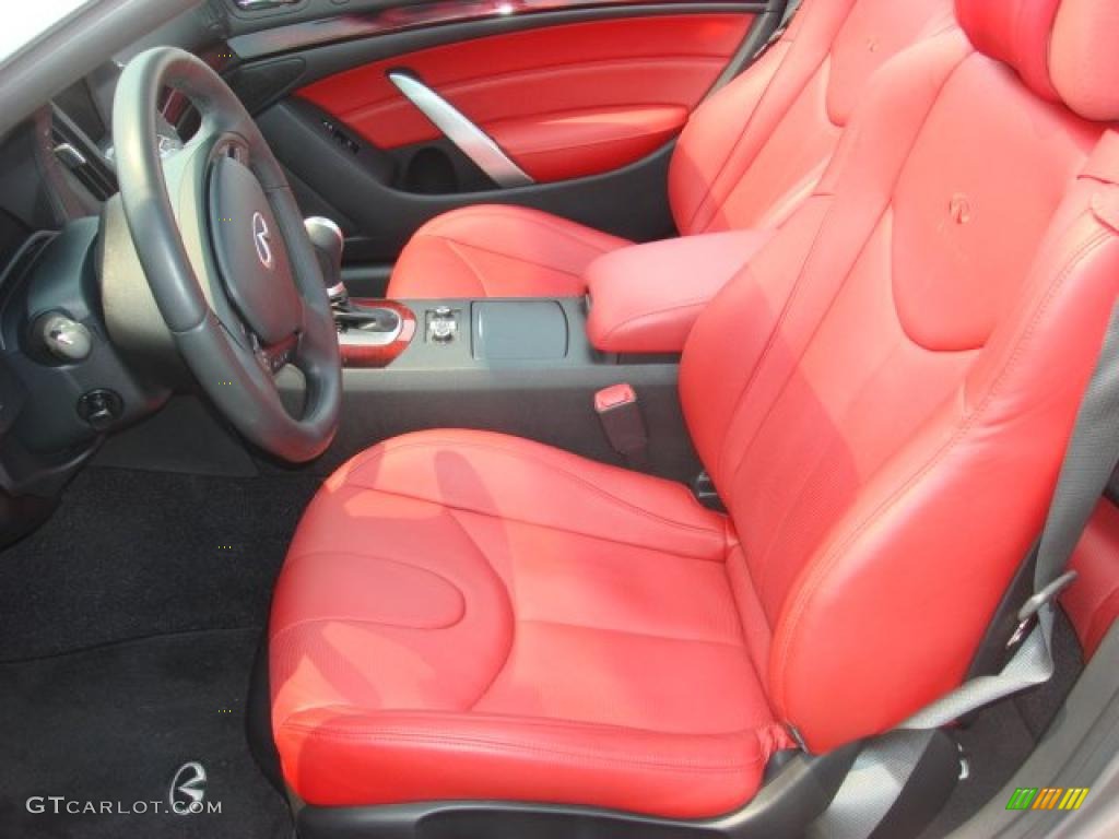 Monaco Red Interior 2009 Infiniti G 37 Premier Edition Convertible Photo #52775184