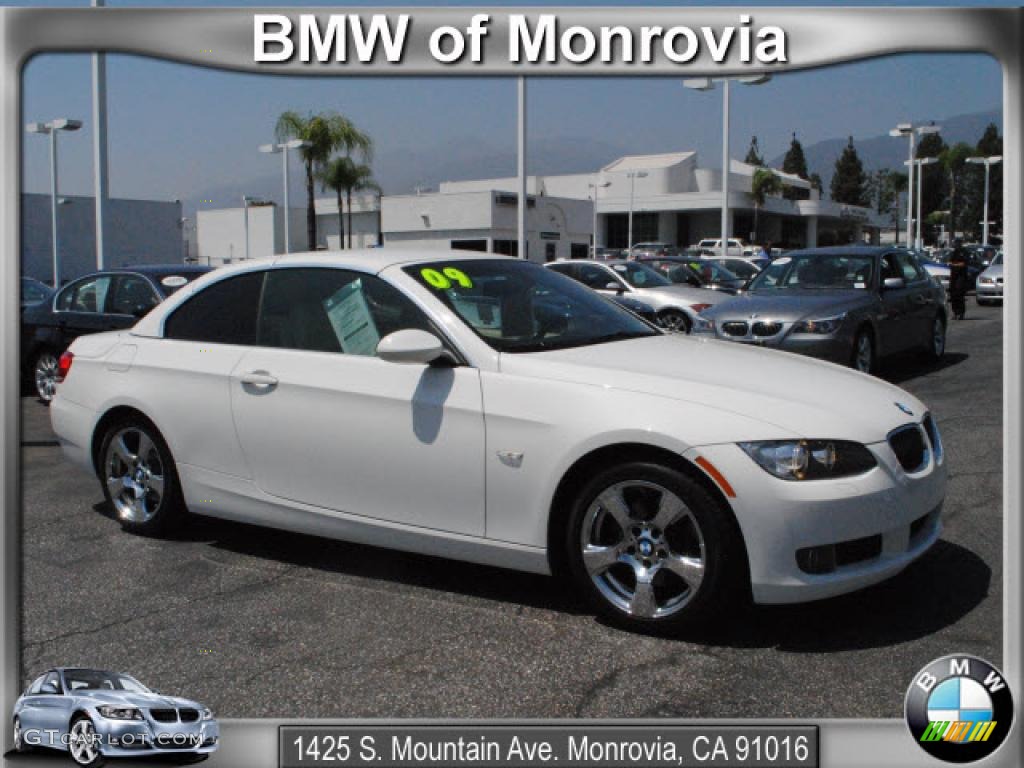 2009 3 Series 328i Convertible - Alpine White / Cream Beige Dakota Leather photo #1