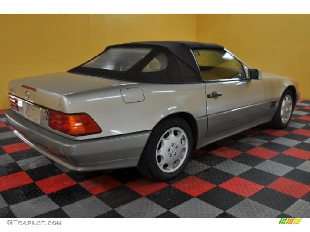 1993 SL 500 Roadster - Smoke Silver Metallic / Parchment photo #6