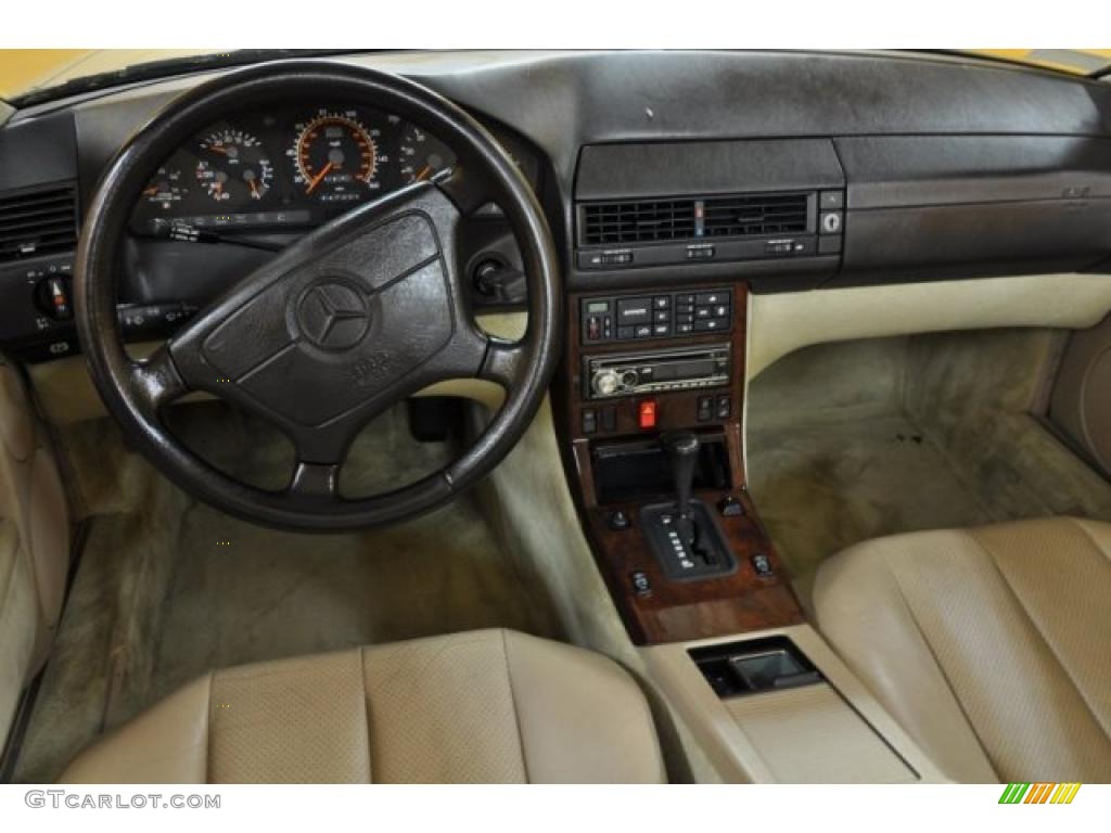1993 SL 500 Roadster - Smoke Silver Metallic / Parchment photo #7