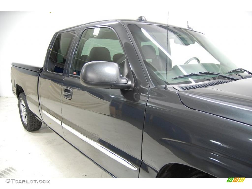 2005 Sierra 1500 SLE Extended Cab - Carbon Metallic / Dark Pewter photo #4