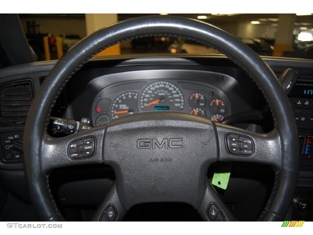 2005 Sierra 1500 SLE Extended Cab - Carbon Metallic / Dark Pewter photo #25