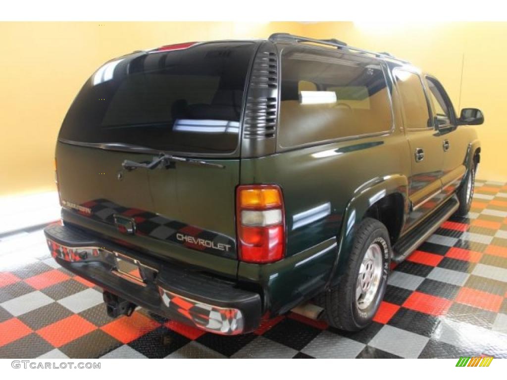 2002 Suburban 1500 LT 4x4 - Forest Green Metallic / Tan photo #4